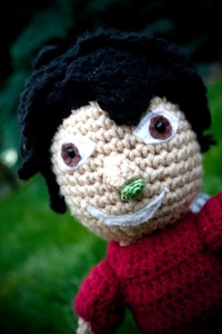 Crocheted Bob's Booger Close Up